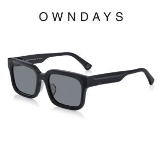 【OWNDAYS】個性方形墨鏡(SUN8011B-3S C1)