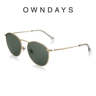 【OWNDAYS】潮流金屬圓框款墨鏡(SUN7001B-2S C2)