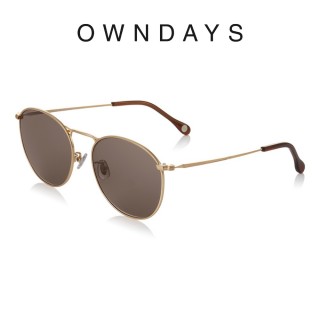 【OWNDAYS】潮流金屬圓框款墨鏡(SUN7001B-2S C3)