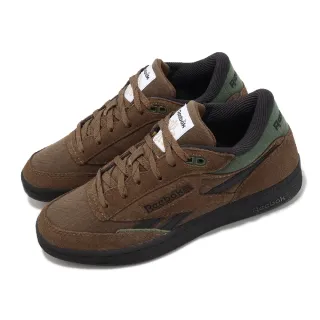 【REEBOK】休閒鞋 Club C Mid II Revenge Vintage 男鞋 棕 黑 麂皮 帆布 復古(100034038)