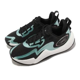 【UNDER ARMOUR】籃球鞋 Spawn5 IR 黑 綠 白 虹彩 緩衝 透氣 耐磨 運動鞋 UA(3027174001)