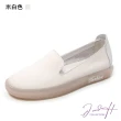 【J&H collection】純色柔軟牛筋底真皮娃娃鞋(現+預 黑色／米色／米白色)