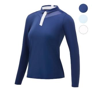 【HONMA 本間高爾夫】女款透氣防曬長袖POLO 日本高爾夫球專櫃品牌(S~L、白色、天藍、深藍任選HWJC705R909)