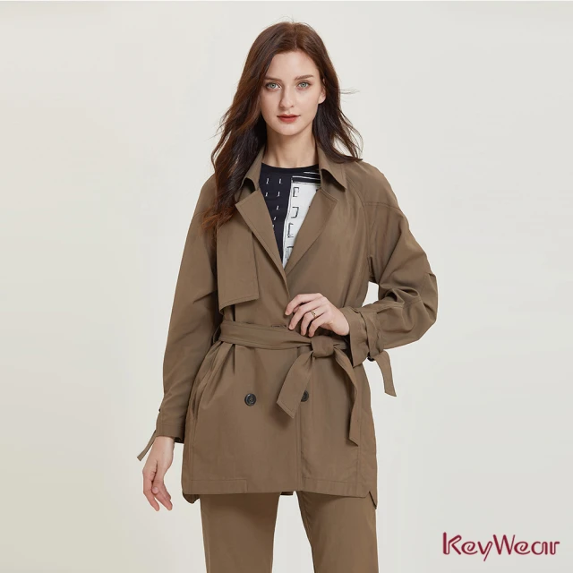 KeyWear 奇威名品 輕菱衍縫外套(共4色)品牌優惠