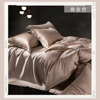 【BOMAN】極。Color 尊金色 頂級60支100%萊賽爾天絲床包 單/雙/加(包覆高度35cm)