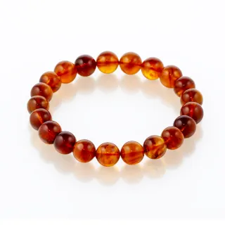 【Woogie武吉珠寶】琥珀蜜蠟正宗緬甸血珀手鍊(10-11mm)