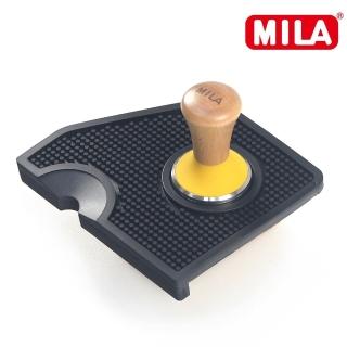 【MILA】櫸木色彩矽膠填壓器58mm-黃(附梯柱咖啡填壓墊)