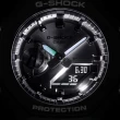 【CASIO 卡西歐】G-SHOCK 冷酷金屬色 農家橡樹 霧黑八角形雙顯錶-銀色(GA-2100SB-1A 防水200米)