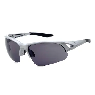 【SUNS】大框防爆運動太陽眼鏡 科技銀 防滑頂規墨鏡 S501 抗UV400(採用PC防爆鏡片/安全防護/防撞擊)