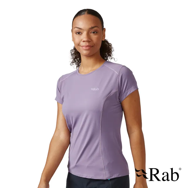 【RAB】Force Tee Wmns 圓領短袖透氣排汗衣 女款 紫鼠尾草 #QBL06