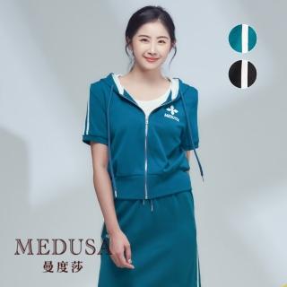 【MEDUSA 曼度莎】現貨-梅花運動帽T外套 - 2色（M-XL）｜女運動外套 連帽外套(105-3150A)