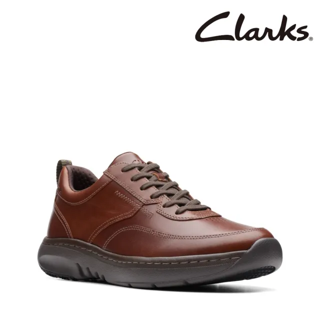 Clarks】男鞋Clarks Pro Lace 優質皮感柔軟透氣休閒鞋(CLM75193C