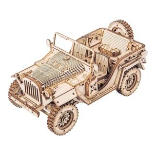 【Robotime】立體木製組裝模型 戰地吉普車 MC701(DIY)