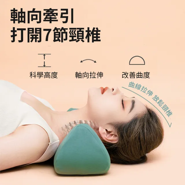 【LEDOU】石墨烯熱敷頸椎牽引枕 U型熱敷午睡枕 睡眠記憶舒適軟枕頭