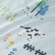 【HongYew 鴻宇】100%美國棉 信封式枕套-小農場 藍(2入)