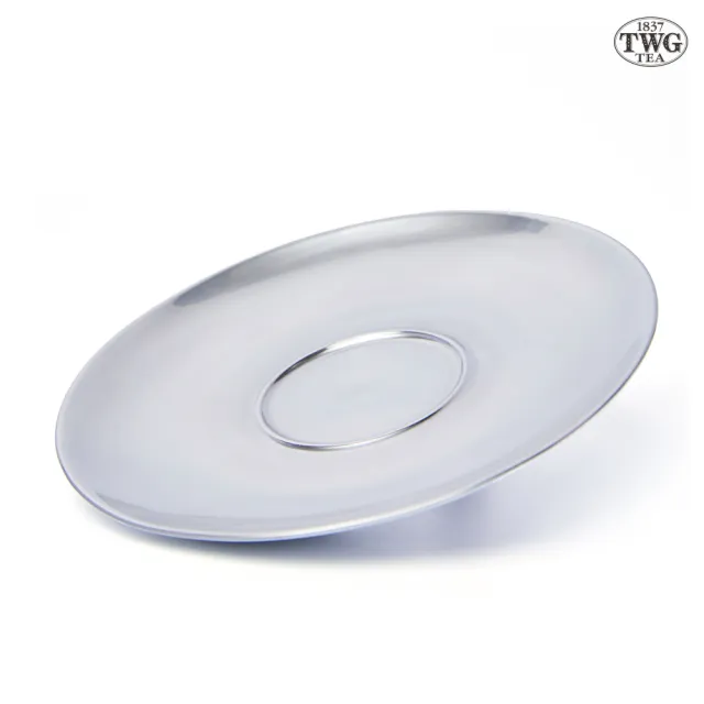 【TWG Tea】魅幻茶盤 Glamour Tea Saucer in Platinum Plate and White(鉑金/白)