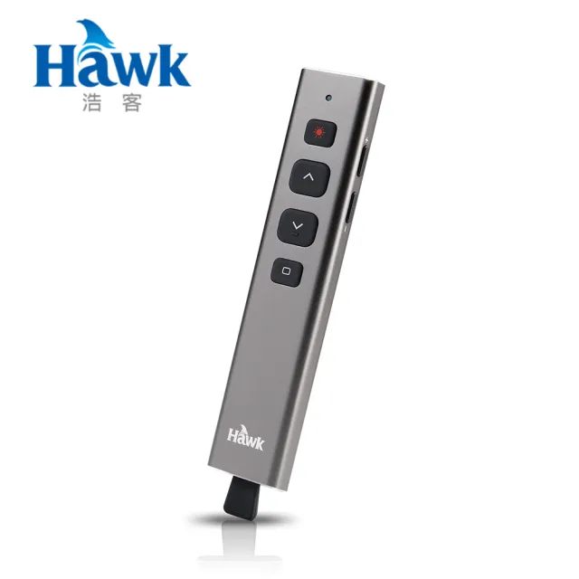 【Hawk 浩客】R500影響力2.4GHz無線簡報器-灰(紅光)
