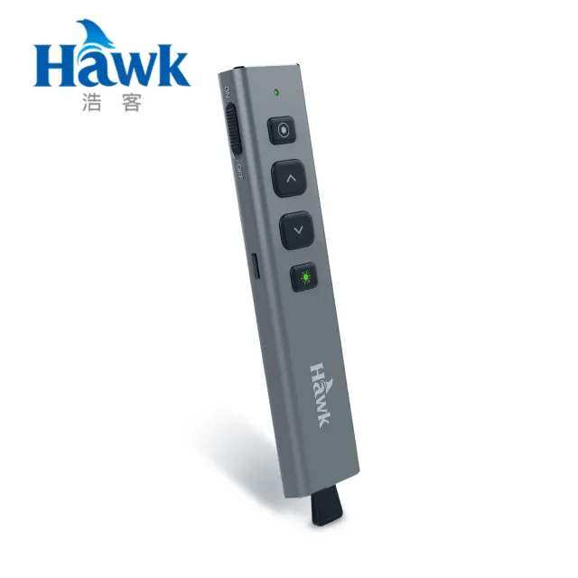 【Hawk 浩客】Hawk G600 多功能數位雷射簡報器-鐵灰(12-HTG600)