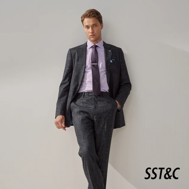 SST&C 新品上市 黑色修身版西裝外套0112308008