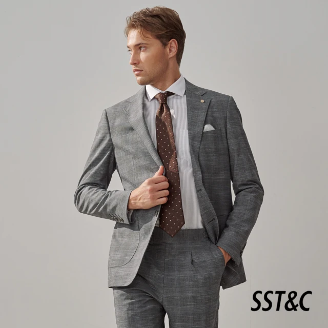 SST&C 新品上市 黑色修身版西裝外套0112308008