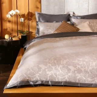 【Corpo Bedding】長絨棉色織緹花被套床包四件組-光影饗宴(長絨棉緹花寢具)