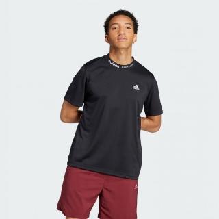 【adidas 愛迪達】上衣 男款 短袖上衣 運動 BL MESH T Q3 黑 IJ6460