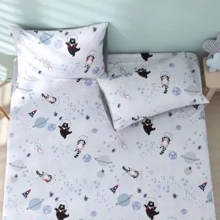 【HongYew 鴻宇】100%美國棉 床包枕套組-星際夢遊(雙人加大)