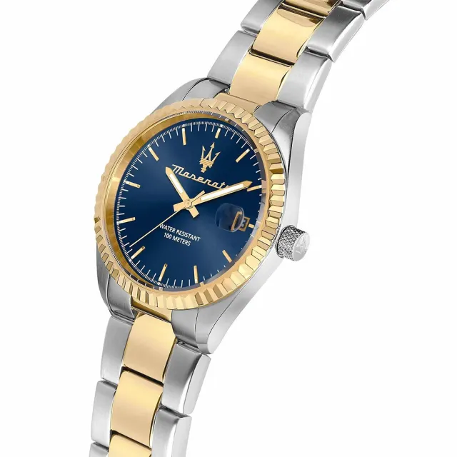 【MASERATI 瑪莎拉蒂】經典系列大三針手錶 手鍊套組 過年送禮 禮物 推薦(R8853100033)