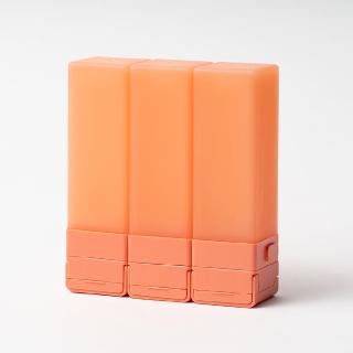 【Suzzi】積木旅行分裝瓶 珊瑚橘L 100ml(三件旅行組)