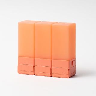 【Suzzi】積木旅行分裝瓶 珊瑚橘M 70ml(三件旅行組)