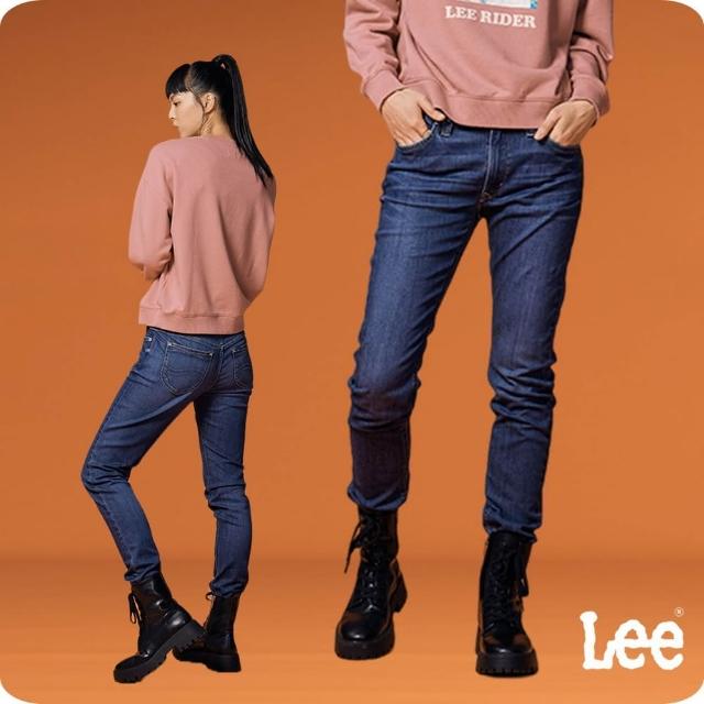 【Lee 官方旗艦】女裝 牛仔褲 / 401 中腰合身小直筒 深藍洗水 / 101+系列(LB317088963)