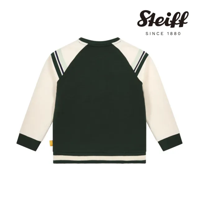 【STEIFF】熊頭童裝 大學長袖T 內刷毛(長袖上衣)