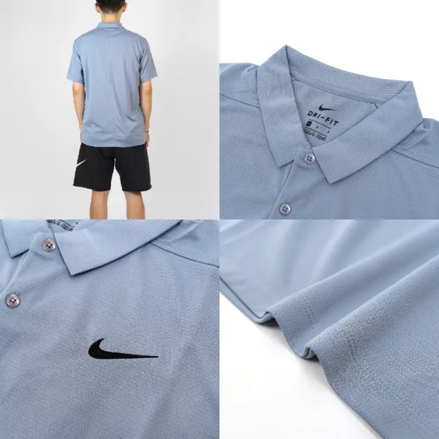 NIKE 耐吉】短袖Golf Polo 男款藍吸汗高爾夫運動上衣Polo衫透氣Dri-FIT