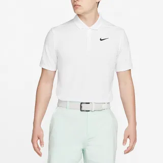【NIKE 耐吉】Polo衫 Golf 男款 白 黑 高球 短袖 上衣 吸濕 快乾 高爾夫 小勾(CU9793-100)