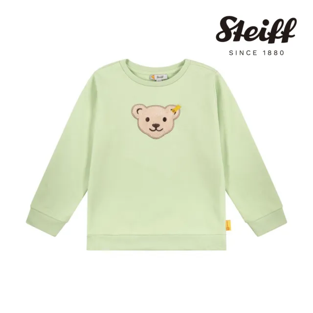 【STEIFF】熊頭童裝  經典熊頭長袖T 內刷毛(長袖上衣  啾啾款)