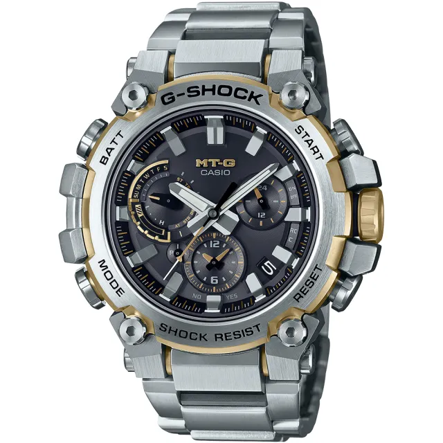 CASIO 卡西歐】G-SHOCK MT-G 太陽能智慧藍牙電波錶(MTG-B3000D-1A9