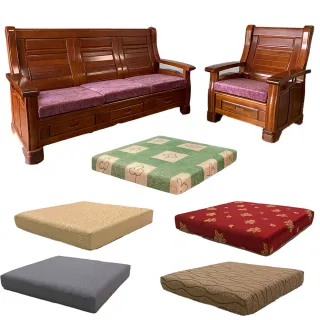 【CLEO】8公分厚/緹花布/沙發坐墊(4入)