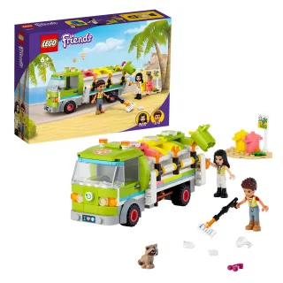 【LEGO 樂高】Friends 41712 資源回收車(玩具車 浣熊 女孩玩具 男孩玩具)