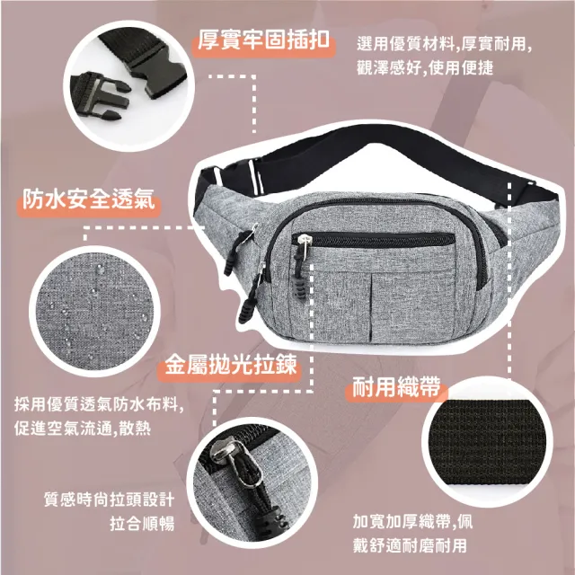 【戶外運動】多功能大容量防水包 腰間包(隨身小包 工作包 貼身腰包 手機包 路跑 運動