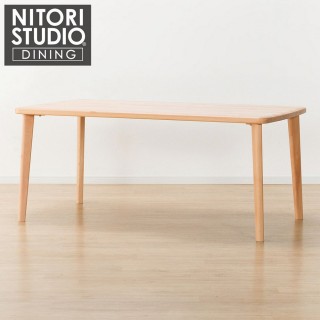 【NITORI 宜得利家居】◎實木餐桌 N COLLECTION T-05 厚板 165 NA 櫸木(實木餐桌 餐桌 NCOLLECTION)