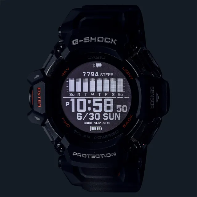 CASIO 卡西歐】G-SHOCK 智慧型藍芽錶款/太陽能電力心率偵測GPS功能