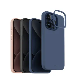 【UNIQ】iPhone 15 Pro 6.1吋 LinoHue 液態矽膠雙色鏡頭防摔手機殼 支援磁吸