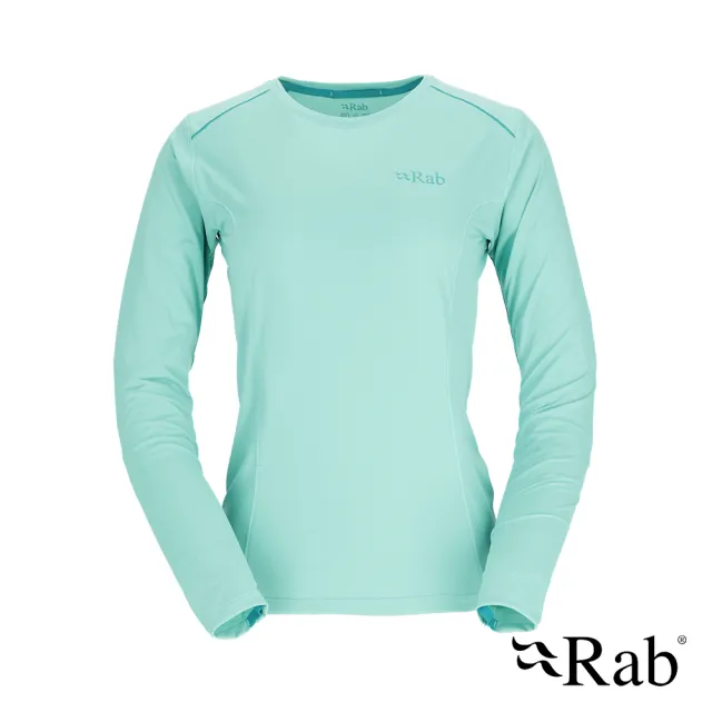 【RAB】Force LS Tee Wmns 長袖透氣排汗衣 女款 融冰 #QBL08