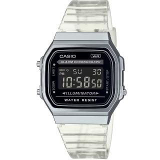 【CASIO 卡西歐】卡西歐懷舊復古電子膠帶錶-黑(A168XES-1B)
