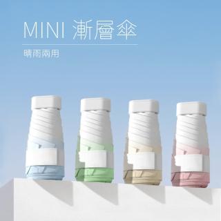 【MINI米利安】迷你漸層色口袋傘 UPF50+ 防曬 5折超輕巧 輕量傘(折疊傘/晴雨傘/遮陽傘/摺疊傘)