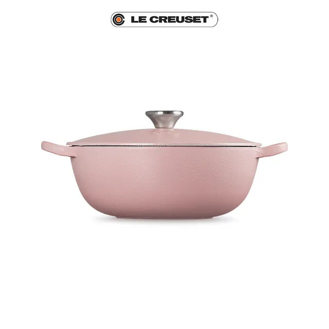 Le Creuset】琺瑯鑄鐵鍋媽咪鍋24cm(雪紡粉/含羞草黃/甜心粉/藍鈴紫