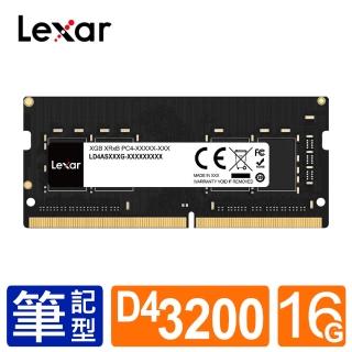 【Lexar 雷克沙】DDR4 3200 16GB 筆電 筆記型記憶體 (LD4AS016G-B3200GSST)