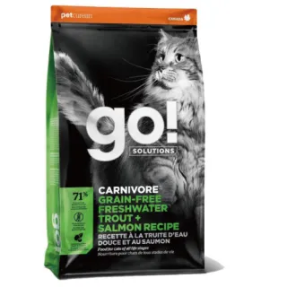【Go!】淡水鱒魚16磅 貓咪高肉量系列 低碳水無穀天然糧(貓糧 貓飼料 寵物食品 護毛 全齡貓)