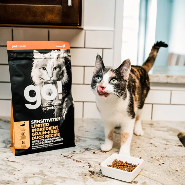 【Go!】低致敏鴨肉8磅 貓咪低敏系列 單一肉無穀天然糧(貓糧 貓飼料 鴨肉  寵物食品 全齡貓)