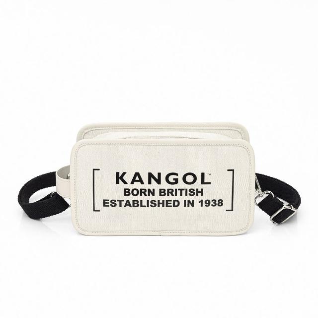 【KANGOL】KANGOL 男女 側背包 米白(6225171001)